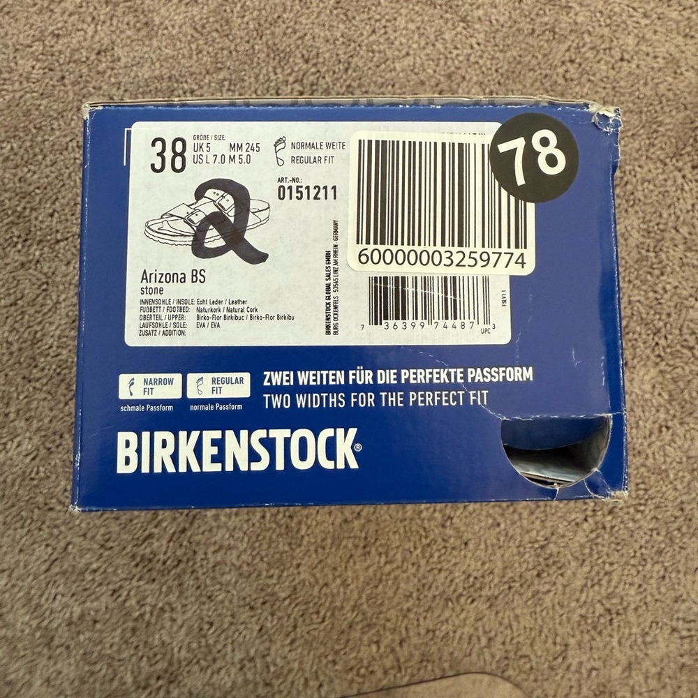 Need EMPTY Birkenstock Arizona BS Sandals Box